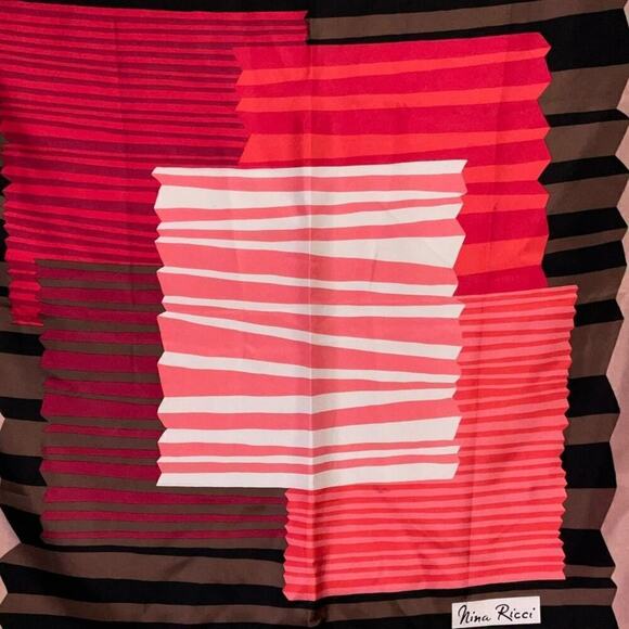 Vintage Nina Ricci 100% Silk Square Scarf - Picture 8 of 16
